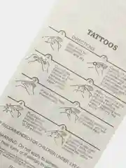 Синий временные татуировки на тело, FLASH TATTOO
