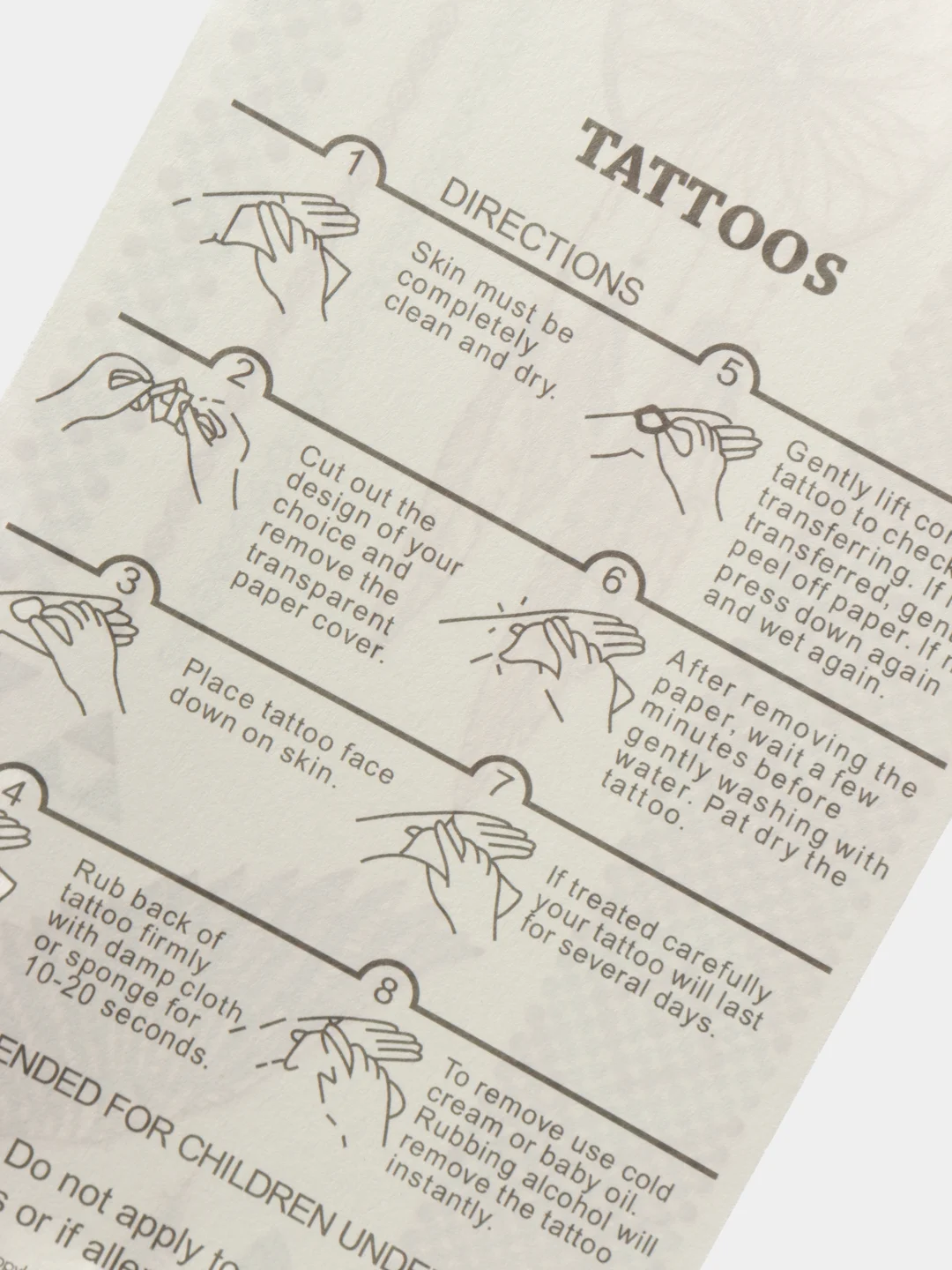 Красный временные татуировки Flash Tattoo