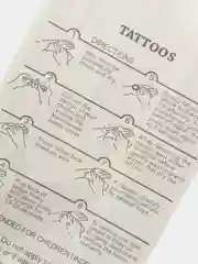 Красный временные татуировки Flash Tattoo