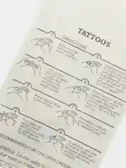 Пастельно-коралловый временные татуировки Flash Tattoo