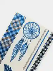 Пастельно-коралловый временные татуировки Flash Tattoo
