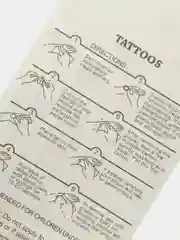 Красный временные татуировки Flash Tattoo