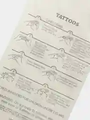 Пастельно-коралловый временные татуировки на тело, FLASH TATTOO