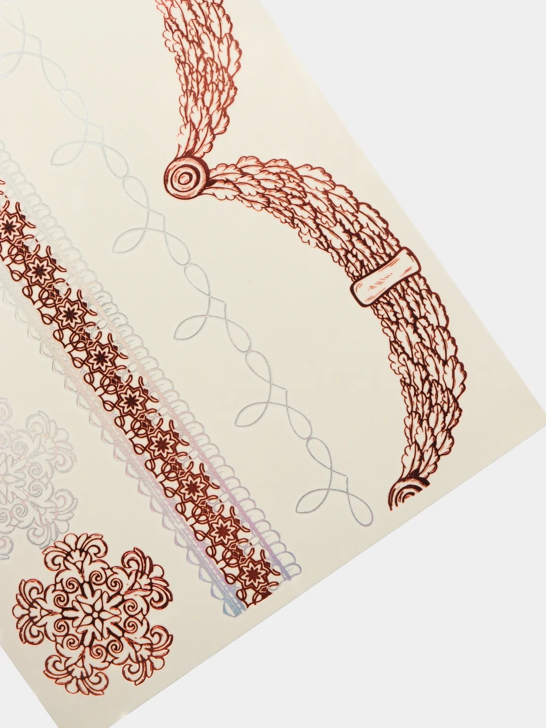 Золотой временные татуировки FLASH TATTOO