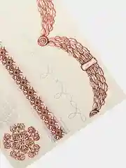 Золотой временные татуировки FLASH TATTOO