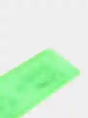 Зеленый линейка СТАММ "Neon", пластиковая, широкая, с рисунком, 20 см