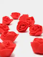 Алый розы из фоамирана, цветы из фоамирана 3см, для рукоделия