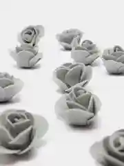 Серый меланж розы из фоамирана, цветы из фоамирана 3см, для рукоделия