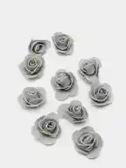Серый меланж розы из фоамирана, цветы из фоамирана 3см, для рукоделия