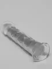 Прозрачный фалоиммитатор без яиц