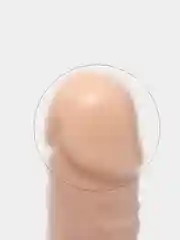 Прозрачный фалоиммитатор без яиц