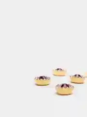 Бордовый кабошон со стразами, 10 штук