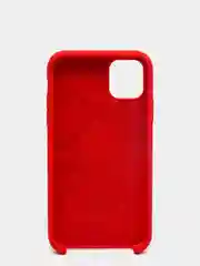 Красный силиконовый защитный чехол на iPhone 11
