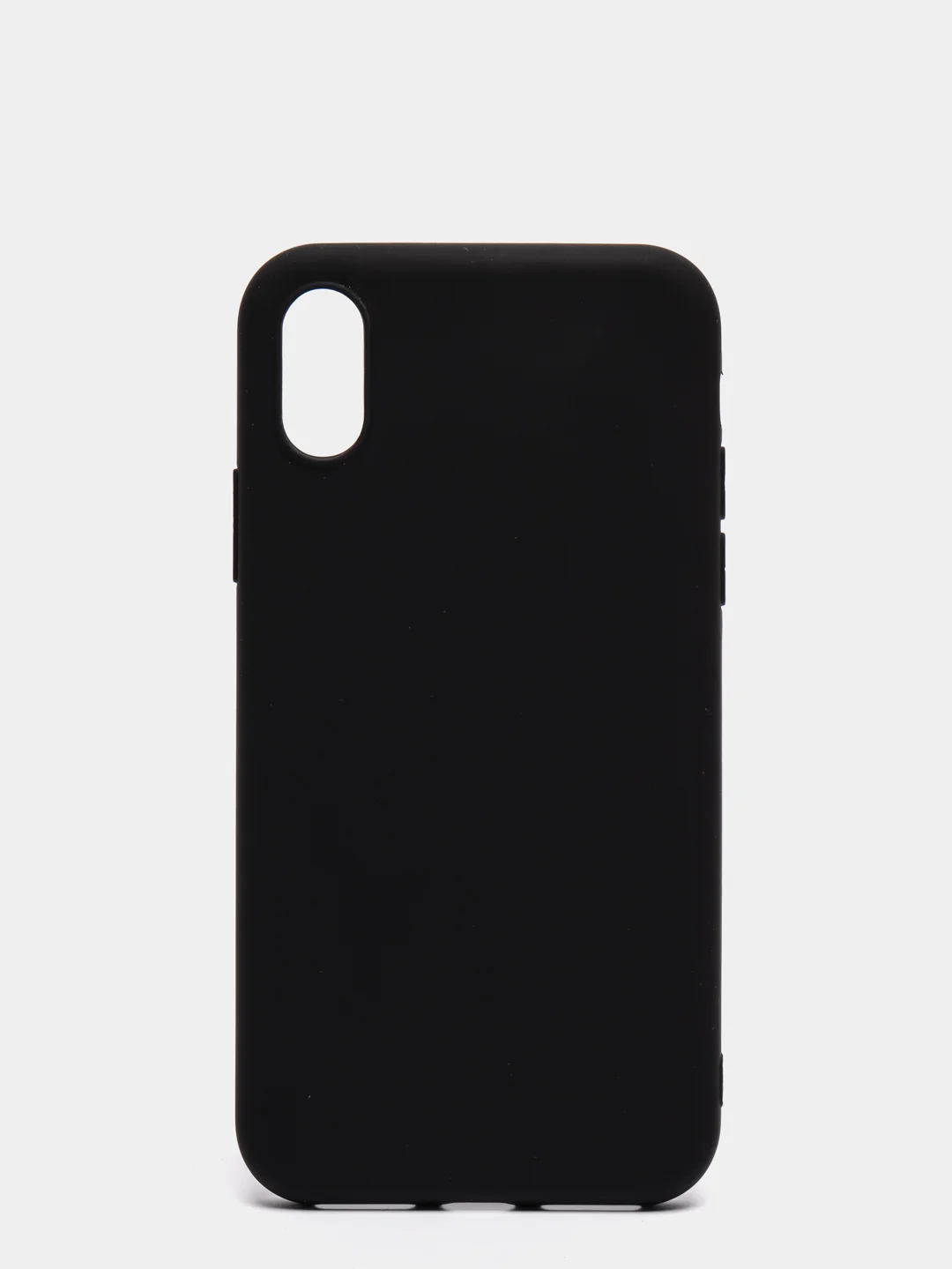 Черный чехол для Apple iPhone X / XS силиконовый, 14 цветов