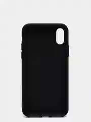 Черный чехол для Apple iPhone X / XS силиконовый, 14 цветов