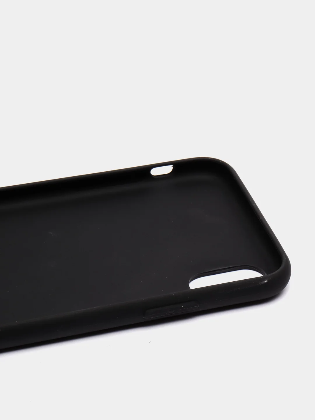 Черный чехол для Apple iPhone X / XS силиконовый, 14 цветов