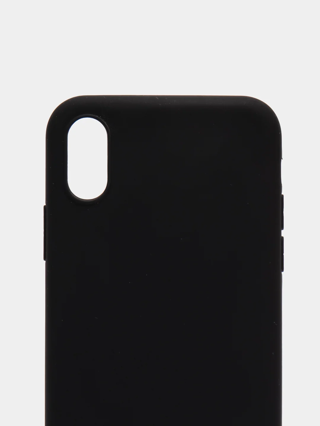 Черный чехол для Apple iPhone X / XS силиконовый, 14 цветов