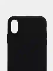 Черный чехол для Apple iPhone X / XS силиконовый, 14 цветов