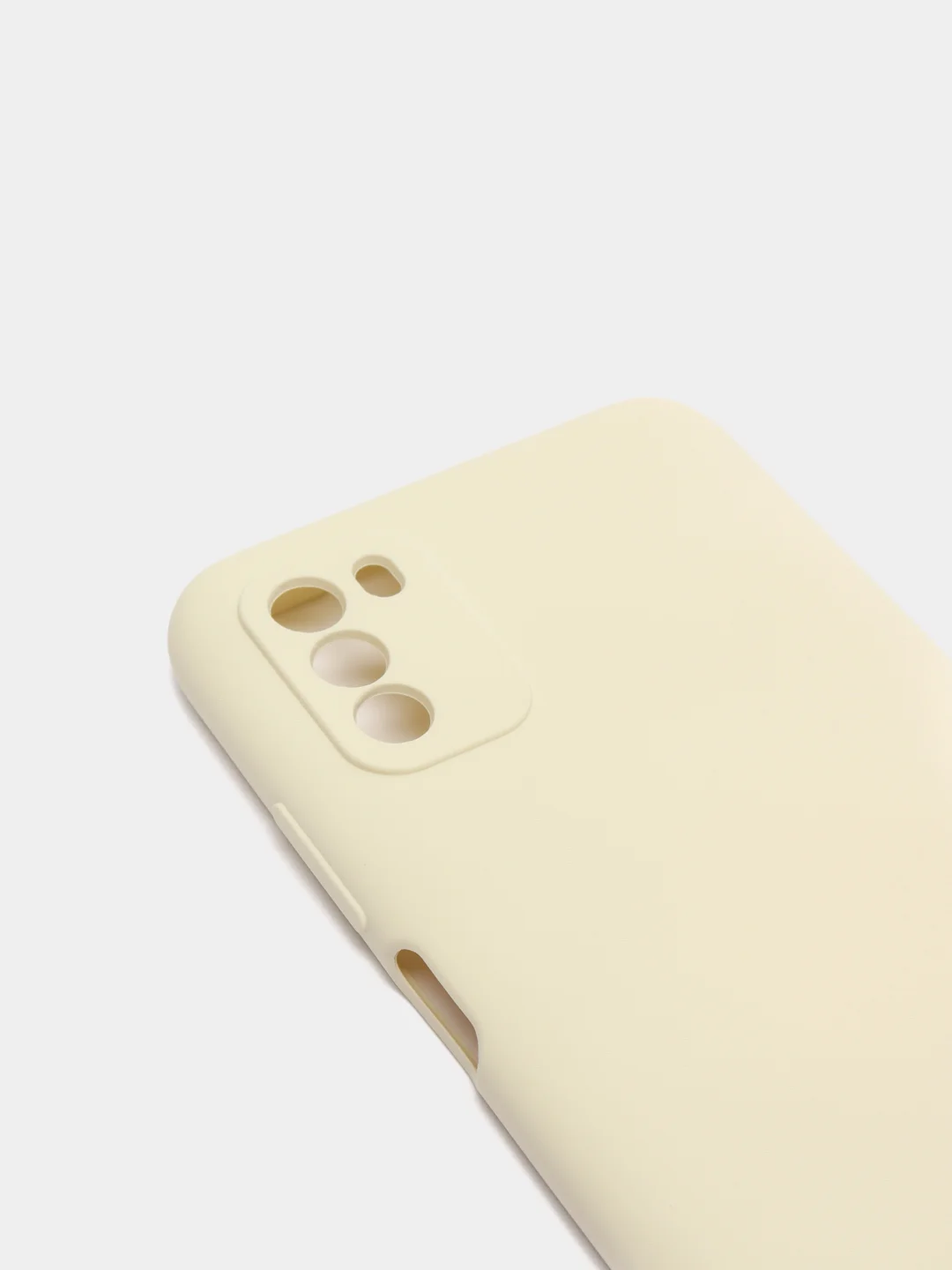 Молочный чехол с защитой камеры и бархатом внутри Xiaomi Poco M3