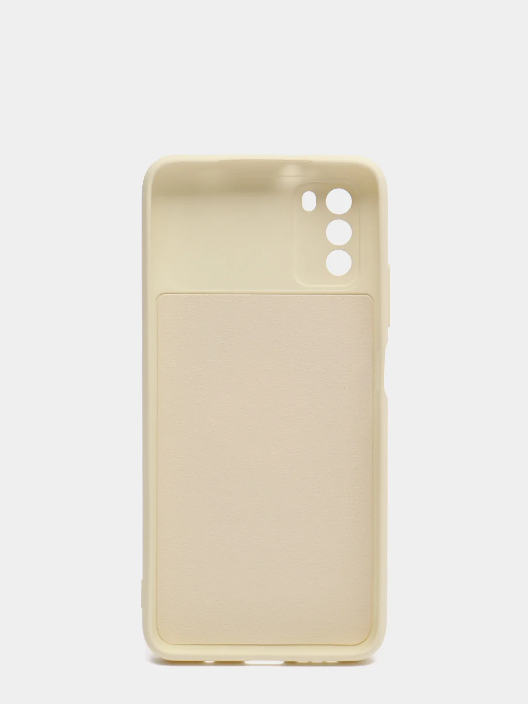 Молочный чехол с защитой камеры и бархатом внутри Xiaomi Poco M3