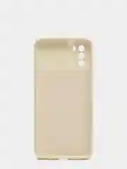 Молочный чехол с защитой камеры и бархатом внутри Xiaomi Poco M3
