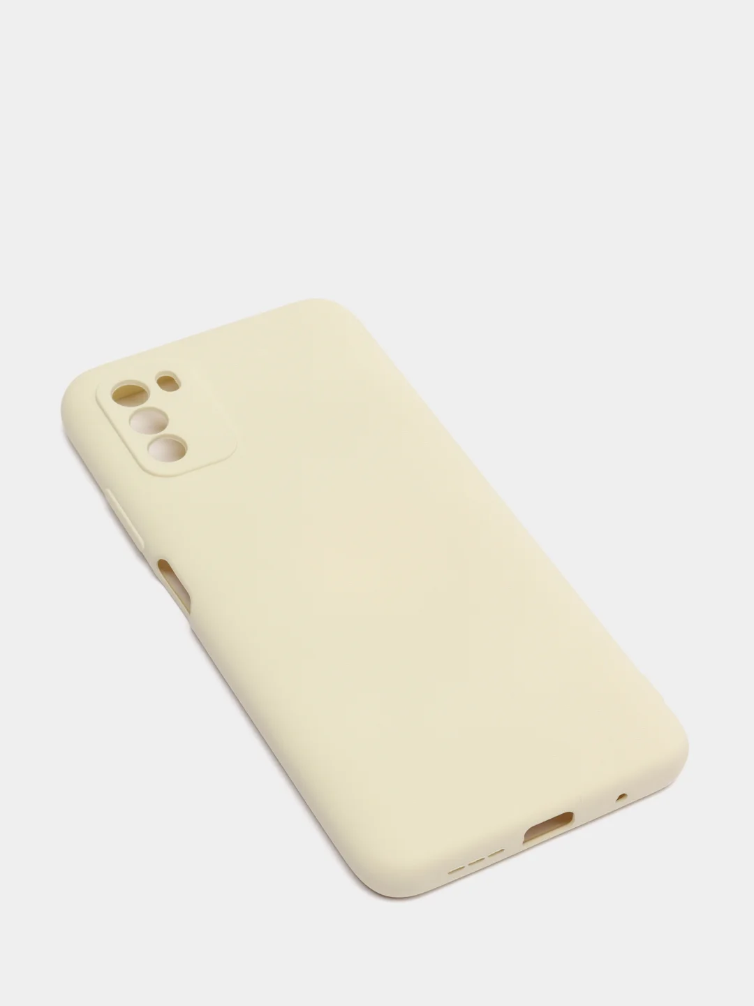 Молочный чехол с защитой камеры и бархатом внутри Xiaomi Poco M3