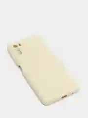 Молочный чехол с защитой камеры и бархатом внутри Xiaomi Poco M3