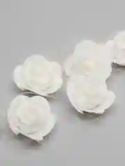 Белый розы из фоамирана