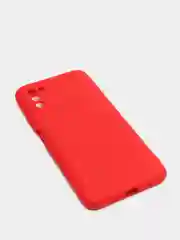 Красный чехол с защитой камеры и бархатом внутри Xiaomi Poco M3