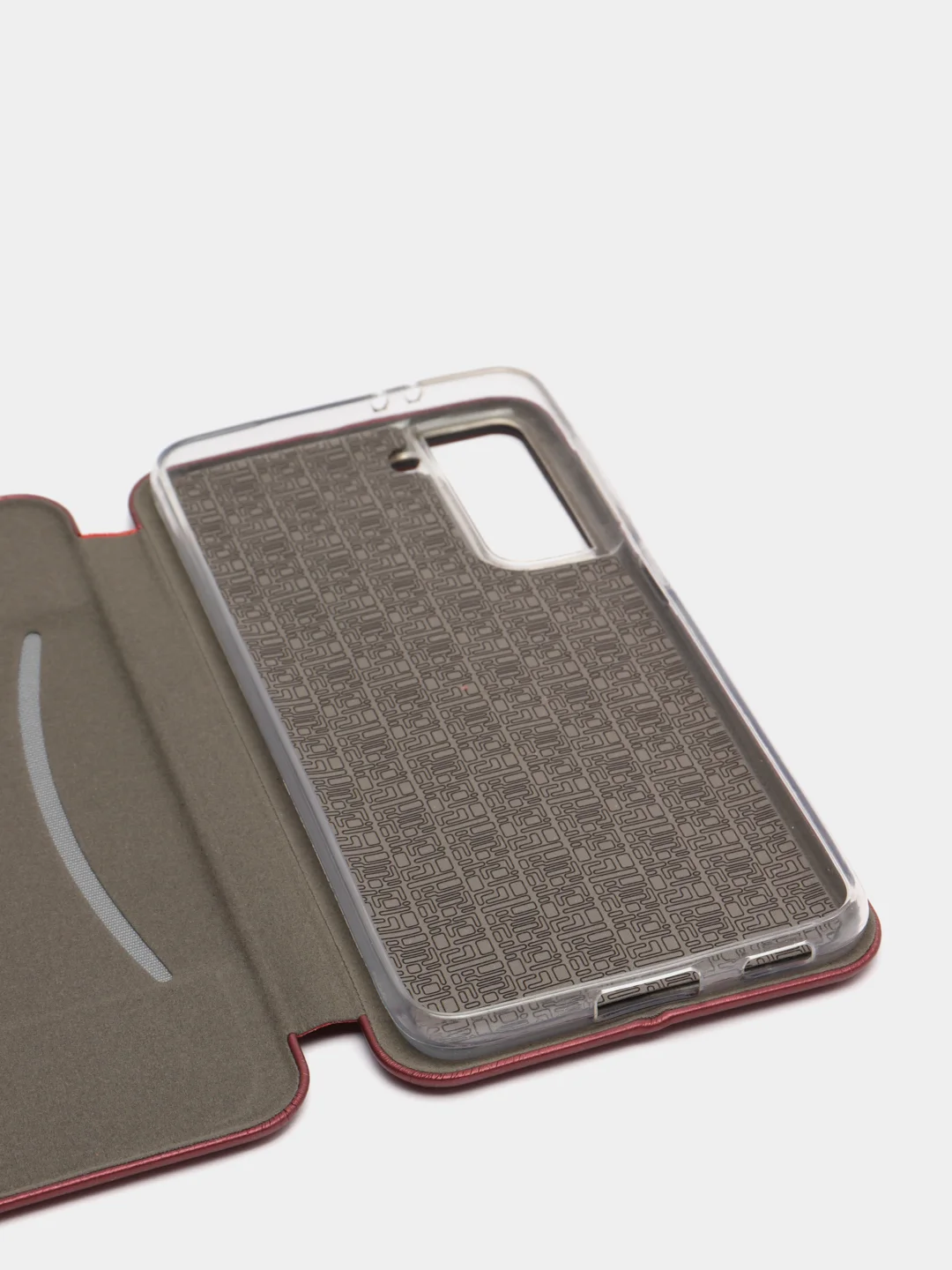 Бордовый чехол-книжка для Samsung S21