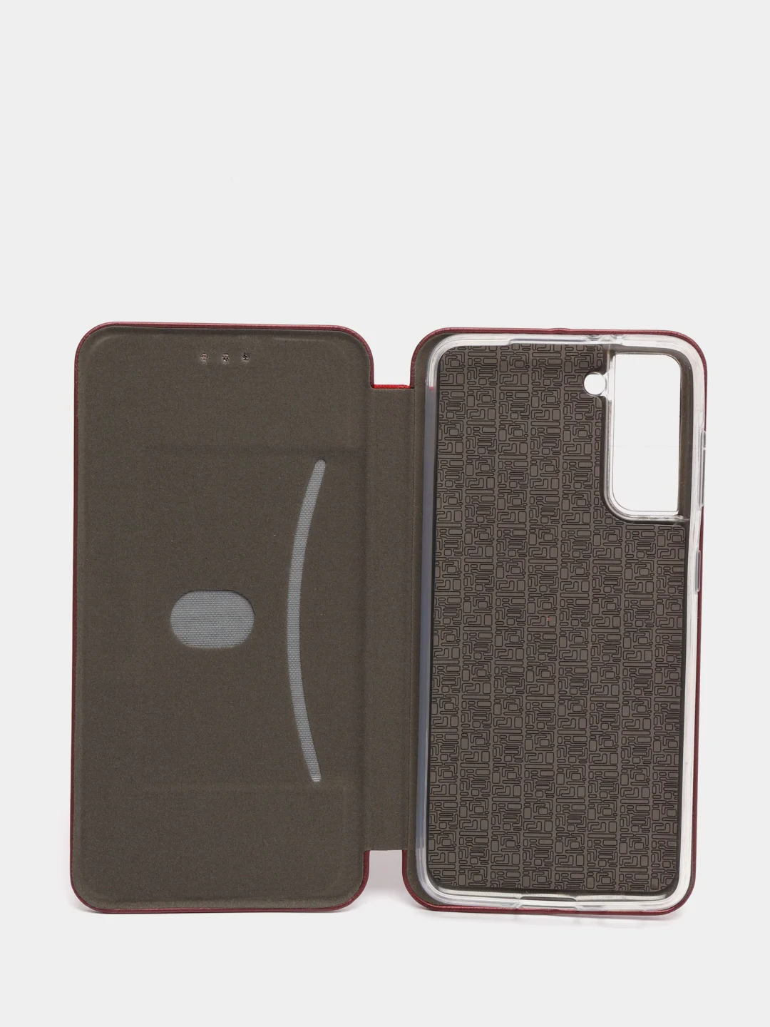 Бордовый чехол-книжка для Samsung S21