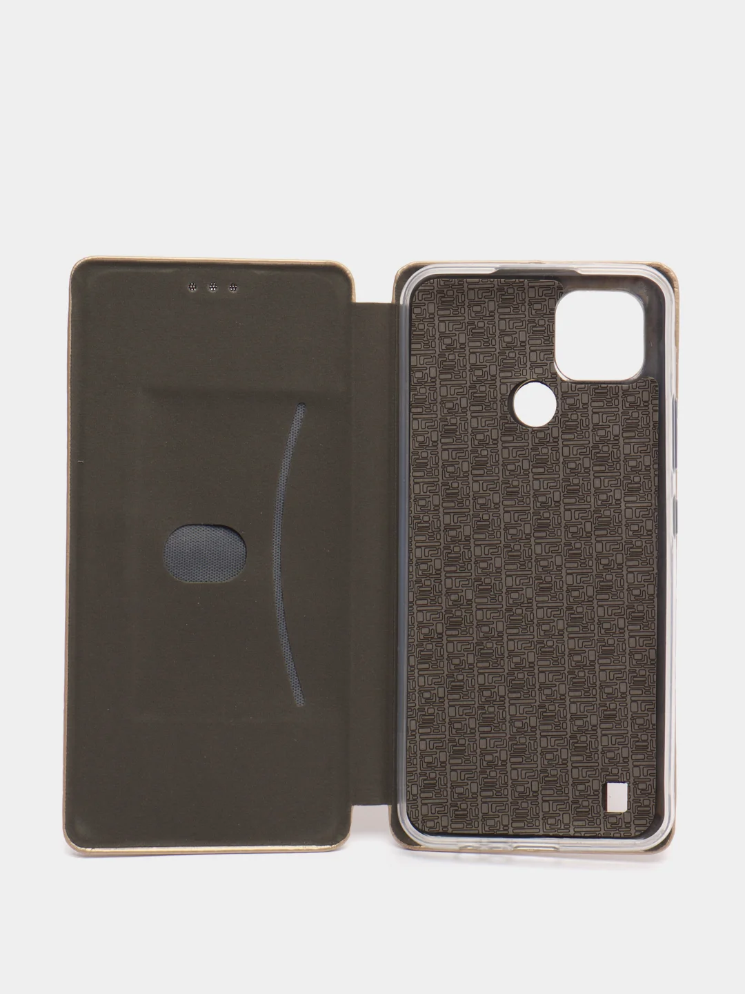 Золотой чехол книжка Realme C21