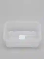Желтый прямоугольный контейнер "Лок декор"
