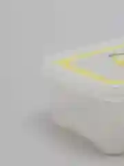 Желтый прямоугольный контейнер "Лок декор"