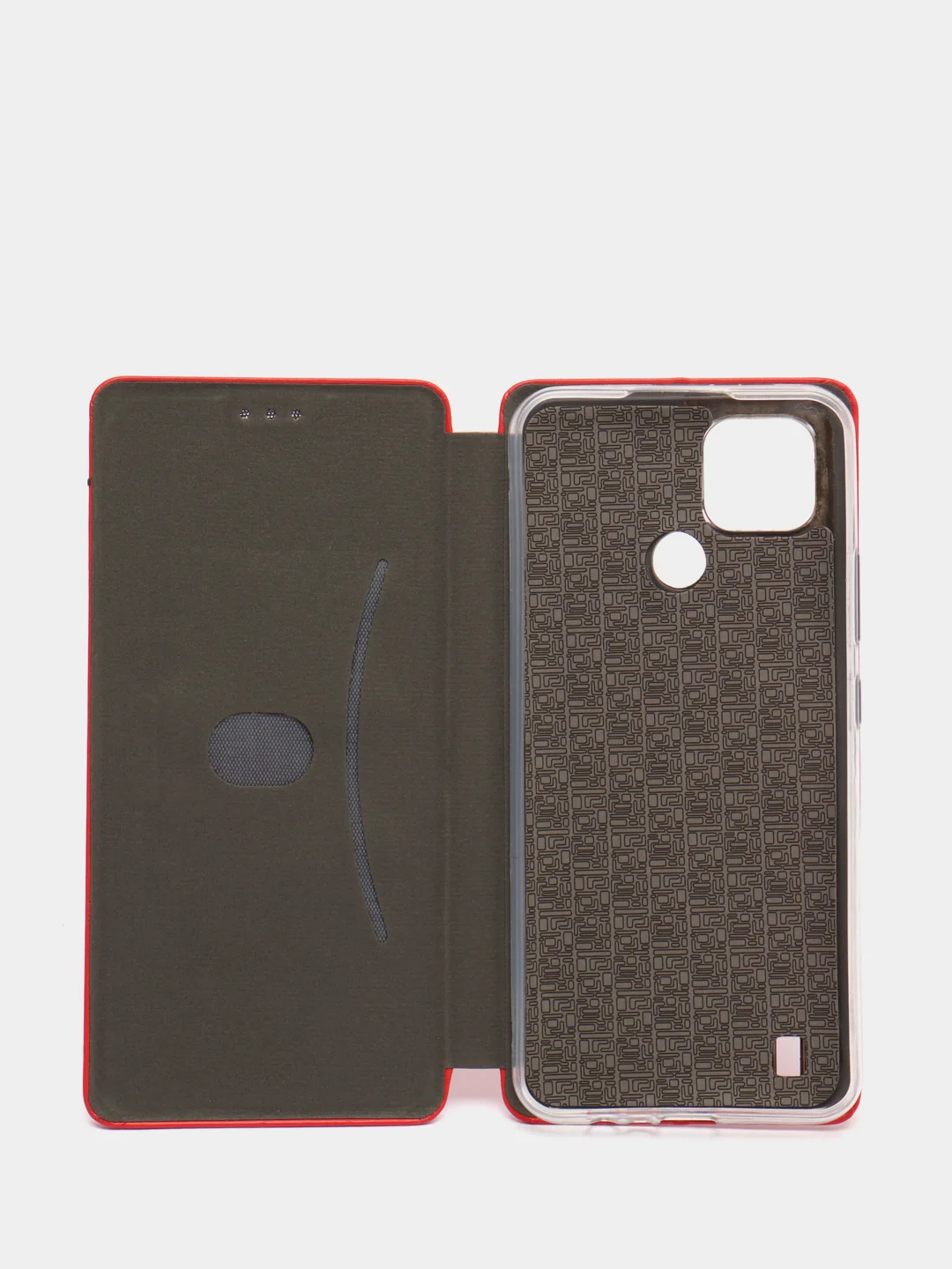 Красный чехол книжка Realme C21