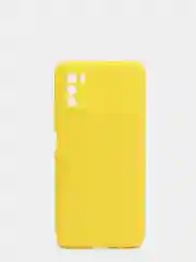 Желтый чехол с защитой камеры и бархатом внутри Xiaomi Poco M3