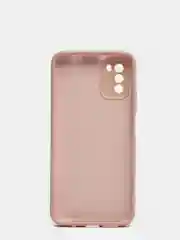 Бежевый чехол с защитой камеры и бархатом внутри Xiaomi Poco M3