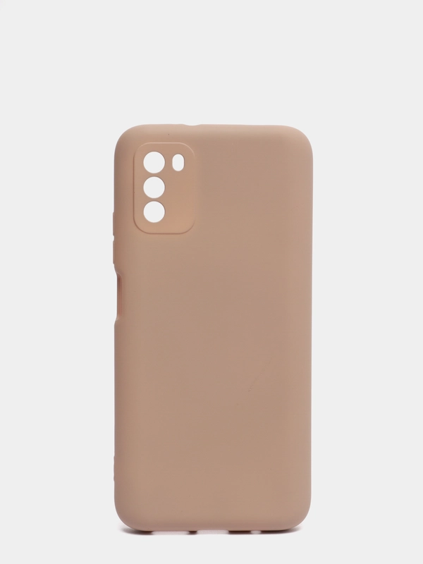 Чехол с защитой камеры и бархатом внутри Xiaomi Poco M3
