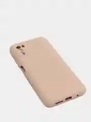 Бежевый чехол с защитой камеры и бархатом внутри Xiaomi Poco M3