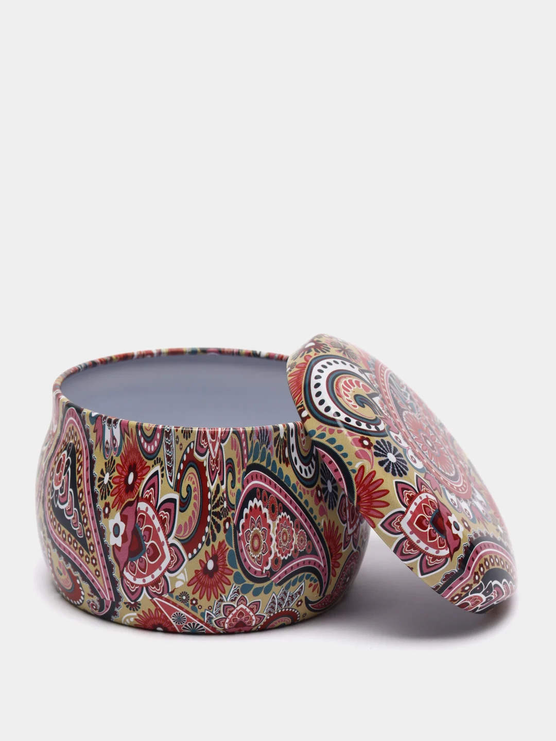 Красный шкатулка металлическая, 5 х 8 см