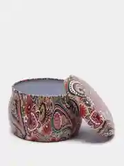 Красный шкатулка металлическая, 5 х 8 см