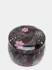 Черный шкатулка металлическая, 5 х 8 см