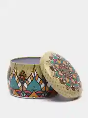 Желтый шкатулка металлическая, 5 х 8 см