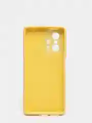 Желтый чехол для Xiaomi 11T 5G с защитой камеры и бархатом внутри