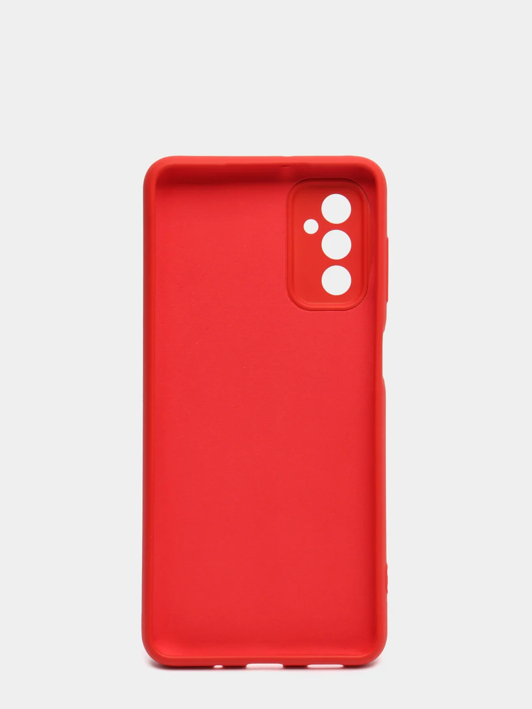 Красный чехол Samsung M52 5G с защитой камеры и бархатом внутри