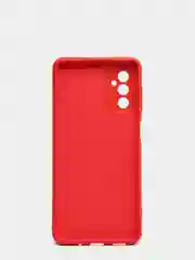 Красный чехол Samsung M52 5G с защитой камеры и бархатом внутри