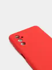 Красный чехол Samsung M52 5G с защитой камеры и бархатом внутри