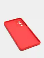 Красный чехол Samsung M52 5G с защитой камеры и бархатом внутри