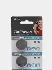 Батарейки GoPower CR2032 литиевые 3V