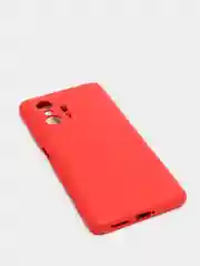 Красный чехол для Xiaomi 11T 5G с защитой камеры и бархатом внутри